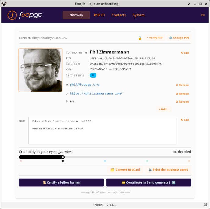 PGP ID card as displayed by foodjis (djibian-onboarding)